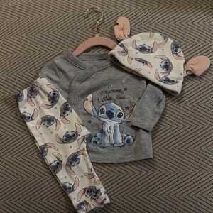 Disney Baby Stitch "Welcome Little One" 3-Piece Take Me Home Set